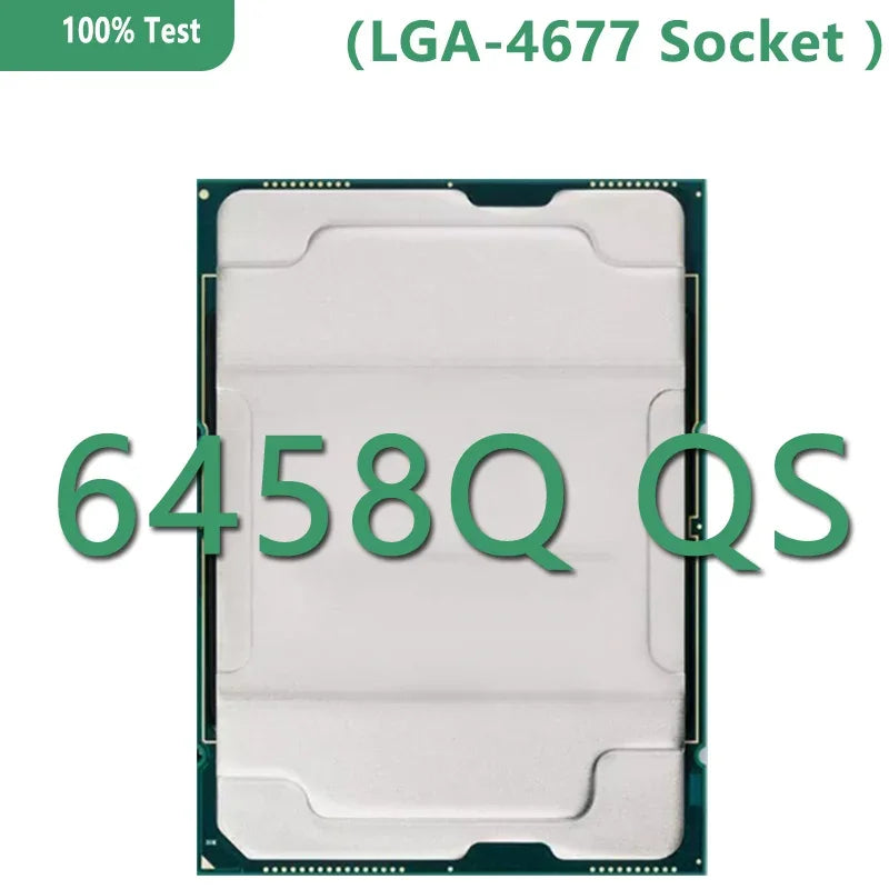Xeon Gold Medal 6458Q QS Version CPU 60MB 3.1GHZ 32Core/64Thread 350W Processor LGA4677 for C741 Server Motherboard