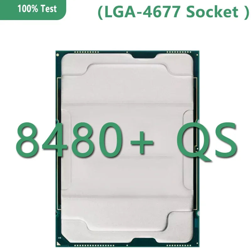 Used Xeon 8480+ QS Version CPU 105MB 2.0GHz 56Core/112Thread 350W LGA4677 for Server C741 Ms73-hb1 Motherboard