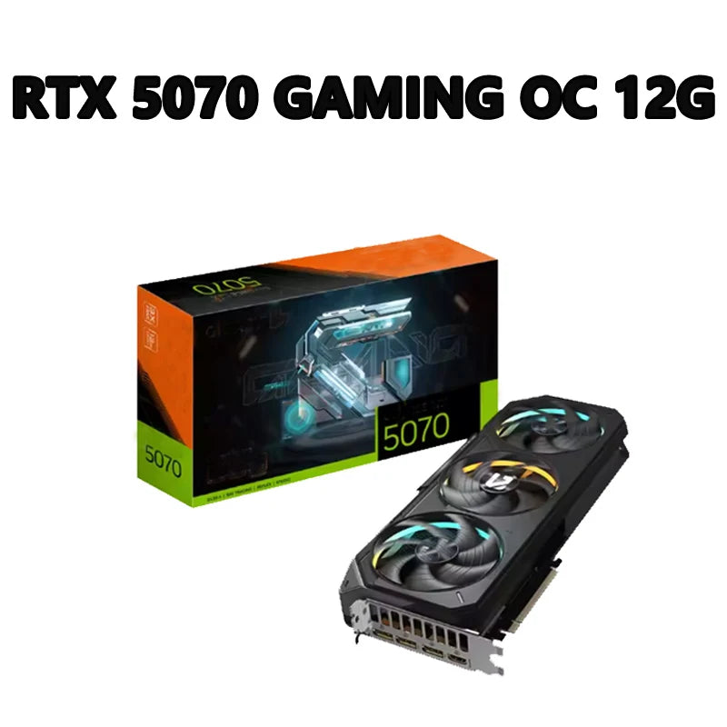 GeForce RTX 5070 GAMING OC 12G 2625 MHz 28 Gbps 12 GB GDDR7 192 Bit PCI-E 5.0 DirectX 12 API 750W 16 Pin*1