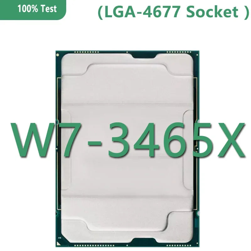 Xeon CPU W7-3465x Official Version 75MB 2.5GHz 28Core/56Thread 300W Processor LGA4677 for Board W790 Chipset Server Used