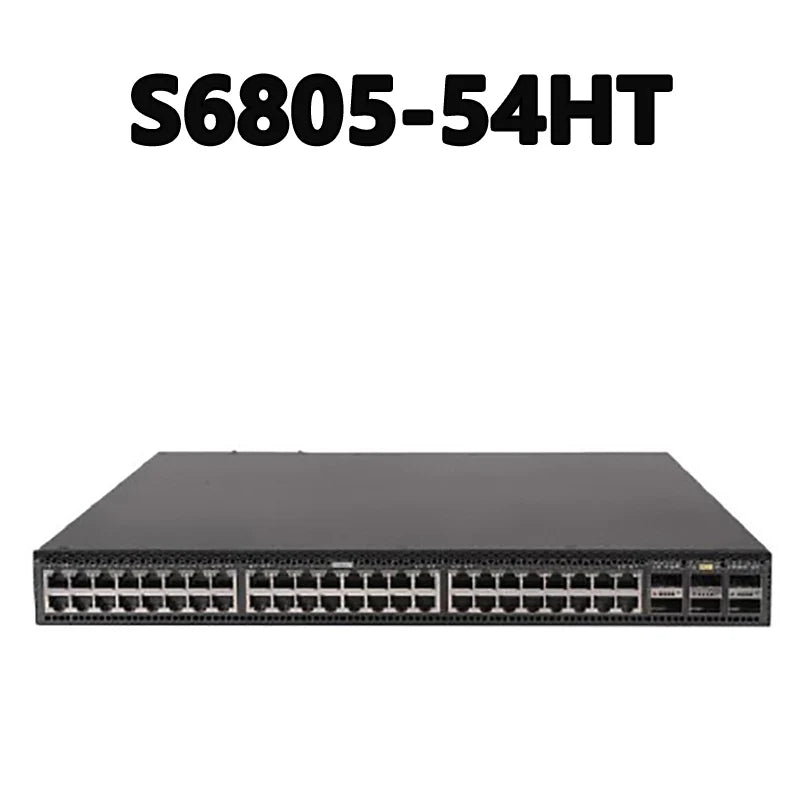 S6805-54HT Supports 48 10GE Base-T Ports, 6 100GE QSFP28 Ports 4Tbps/40Tbps 2000Mpps