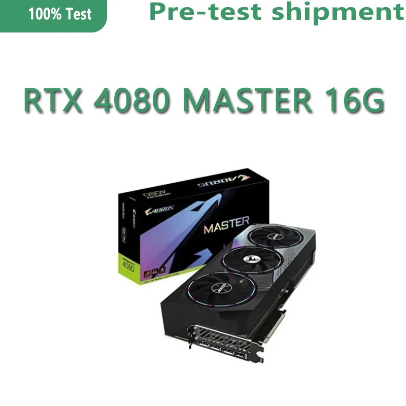 AORUS GeForce RTX 4080 MASTER 16G GV-N4080AORUS M-16GD 16GB GDDR6X 256-bit Wind Power Cooling System RGB Color Wheel