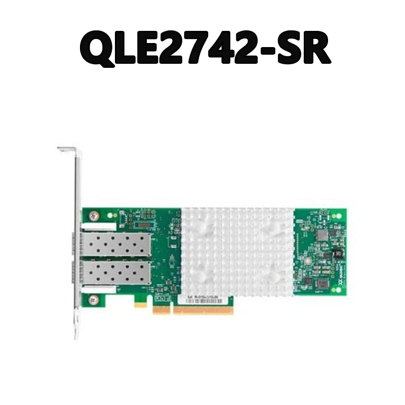 QLE2742-SR 32Gbps PCIe 3.0 X8 32G FC Fibre Channel HBAs Including SR-Optic SFP + Modules Card