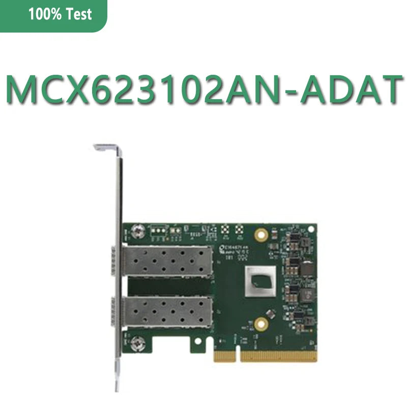 MCX623102AN-ADAT ConnectX-6 Dx EN Adapter Card 25GbE Dual-Port SFP28 PCIe 4.0 X16 No Crypto Tall Bracket