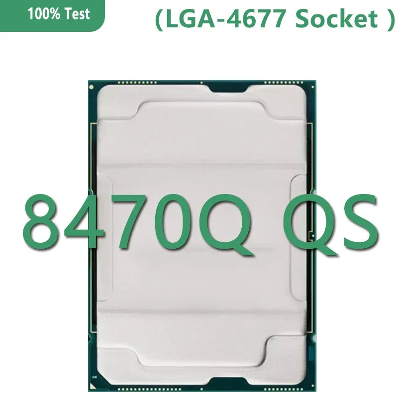 Xeon 8470Q QS Version CPU 105MB 2.1GHZ 52Core/104Thread 350W Processor LGA4677 for C741 Ms73-hb1 Motherboard