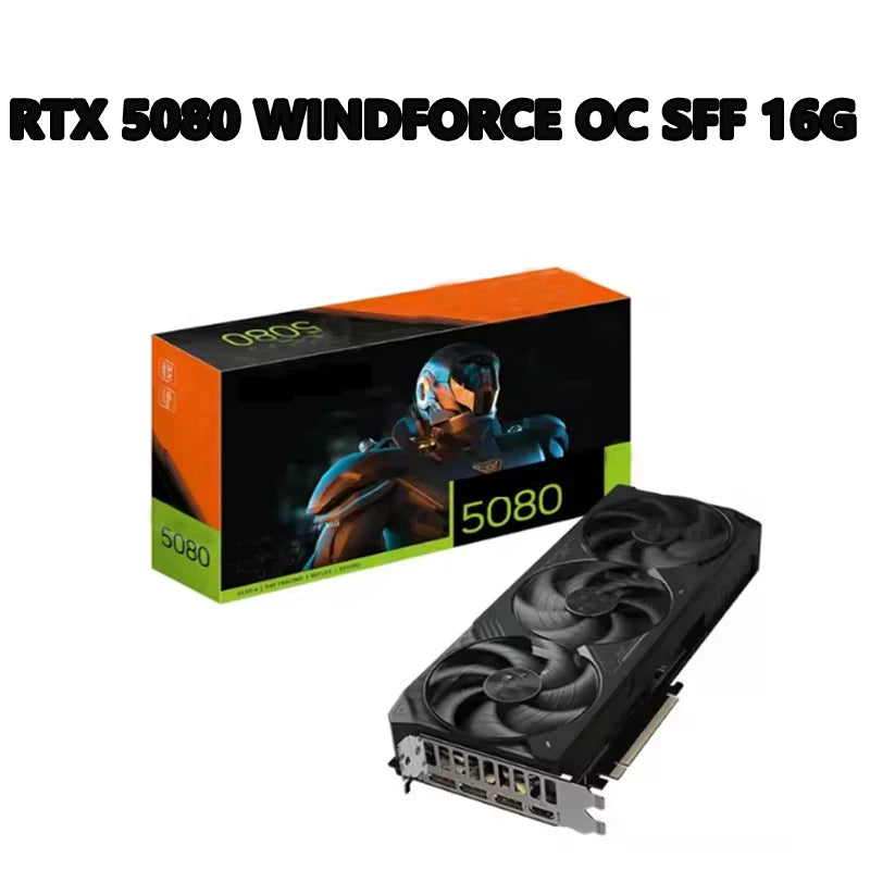 GeForce RTX 5080 WINDFORCE OC SFF 16G 30 Gbps 16GB 256 Bit PCI-E 5.0 DirectX 12 API 850W OpenGL 4.6 16 Pin*1