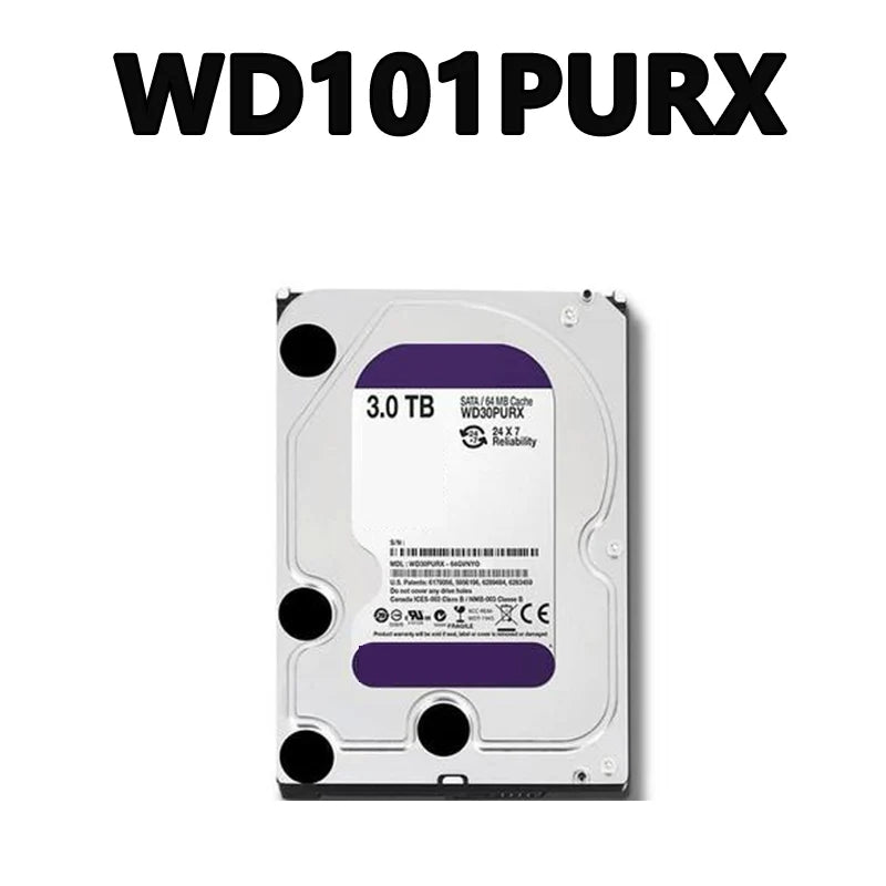 WD101PURX / WD102PURX / WD100PURX / WD101EJRX / WD102PURZ 10TB RPM 7200 Rpm Cache Capacity 256MB 3.5 HDD SATA 6Gb/s