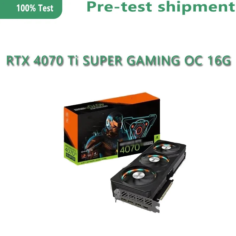 GeForce RTX 4070 Ti SUPER GAMING OC 16G GV-N407TSGAMING OC-16GD 16GB GDDR6X 256bit RGB Color Wheel Dual BIOS Mode