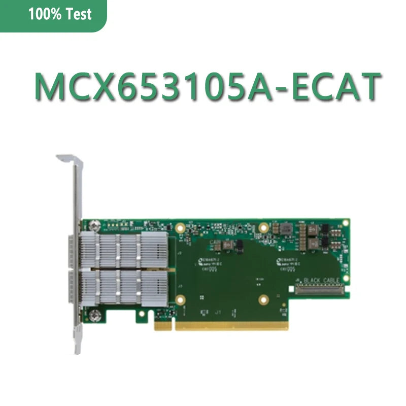 Network Card MCX653105A-ECAT/MCX653105A-ECAT-SP ConnectX-6 VPI Adapter Card HDR100/EDR/100GbE