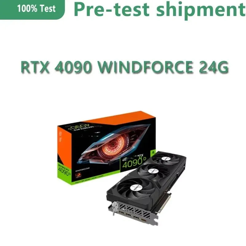 GeForce RTX 4090 WINDFORCE 24GB Graphics Card GDDR6X 384-bit Memory Dual BIOS GPU GV-N4090WF3-24GD CORE CLOCK 2520mhz Video Card