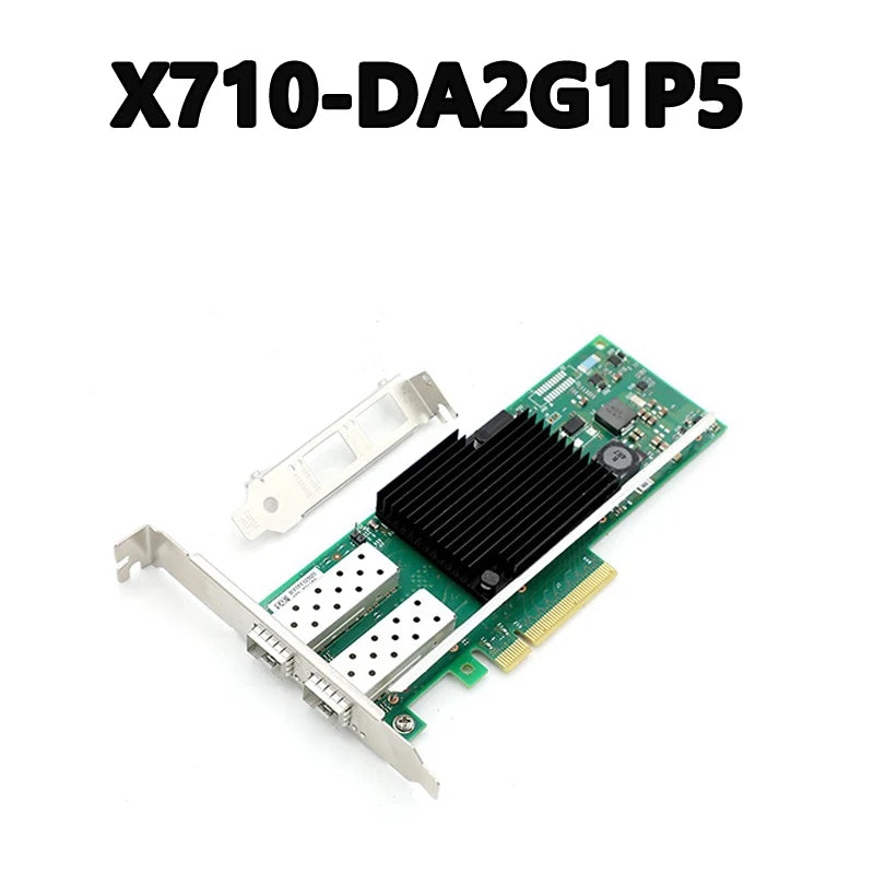 X710-DA2G1P5 PCIE 3.0 X8 10000Mbps Dual-port Fibre-optic Network Card