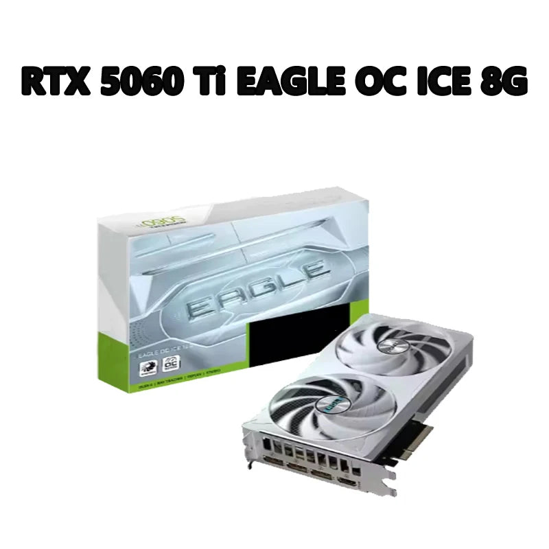 GeForce RTX 5060 Ti EAGLE OC ICE 8G 2617 MHz 28 Gbps 8 GB GDDR7 128 Bit PCI-E 5.0 DirectX 12 API 650W