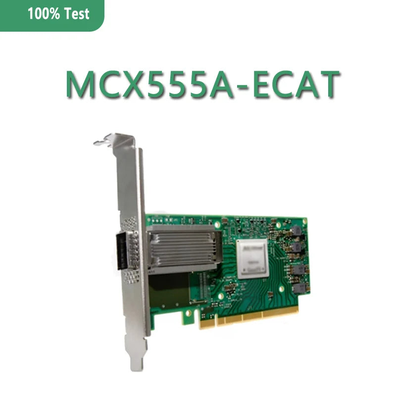 Network Card MCX555A-ECAT ConnectX-5 EDR IB (100Gb/s) and 100GbE Single-Port QSFP28