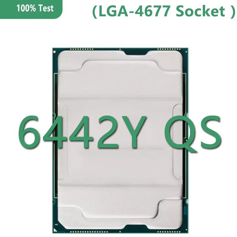 Refurbished Xeon Gold Medal 6442Y QS Version CPU 60MB 2.6GHz 24Core/48Thread 225W LGA4677 for C741 Server Motherboard