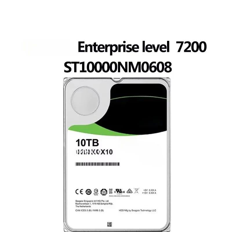 ST10000nm0528 ST10000nm0608 ST10000nm0578 EXOS X14 10TB SAS 12Gbps 3.5 HDD 7200rpm 256MB 512e Enterprises Hard Drives