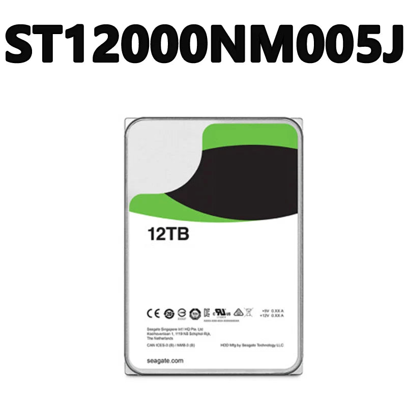 ST12000NM007J/ST12000NM005J 12TB SAS 12Gb/s 7200 RPM 256MB 3.5-inch Suitable for Enterprise-class Servers and Storage Systems
