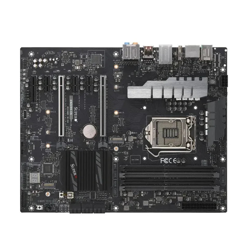 Refurbished C9Z390-CG ATX Server Motherboard Intel 8th/9th Gen CPU 4slots UDIMM DDR3 2666mhz RAM SATA Integrated