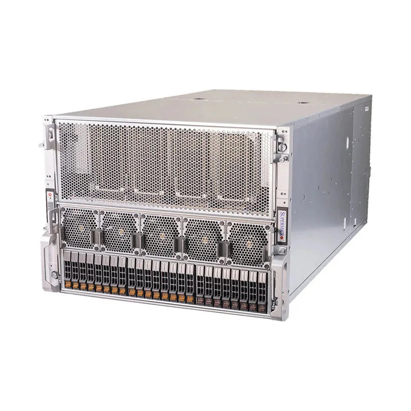 AS-8125GS-TNHR GPU Server 8U Rack for PCIE/SXM Nvlink AI Computer Graphics Card Case