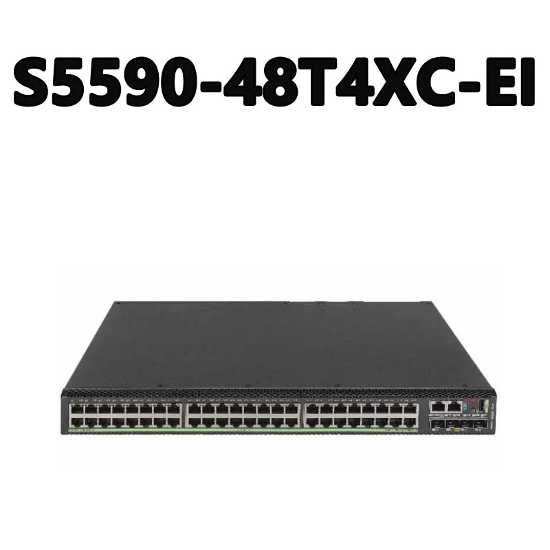S5590-48T4XC-EI 48 10/100/1000BASE-T Adaptive Ethernet Ports, 4 1/10GE SFP+ Ports 2.4Tbps/24Tbps 660Mpps