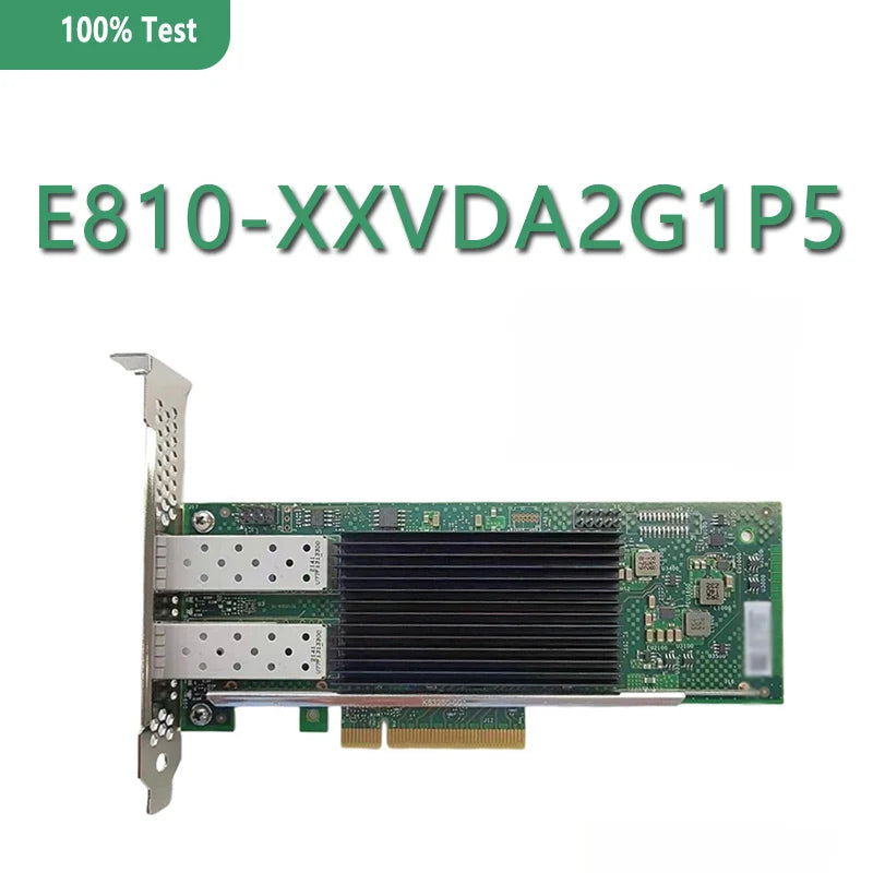 E810-XXVDA2G1P5 PCle 4.0 (16 GT/s) Transmission Rate 25/10/1GbE Slot Width 16 GT/s X 8 Lanes