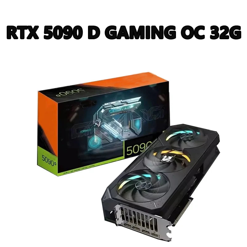GeForce RTX 5090 D GAMING OC 32G 2550 MHz 28 Gbps 32GB GDDR7 512 Bit PCI-E 5.0 DirectX 12 API 1000W 16 Pin*1