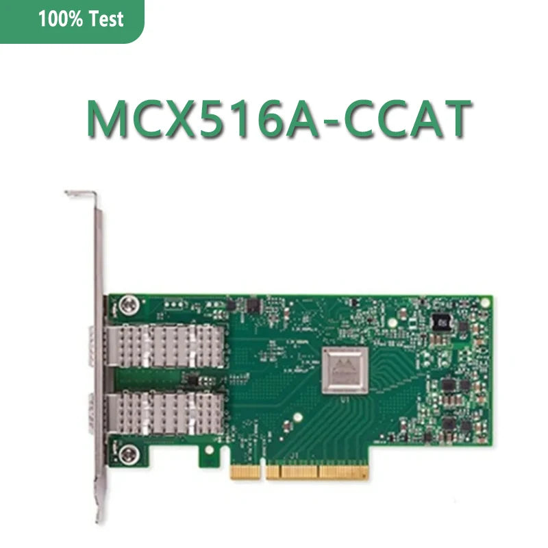 MCX516A-CCAT ConnectX-5 EN Network Interface Card, 100GbE Dual-Port QSFP28, PCIe3.0 X 16
