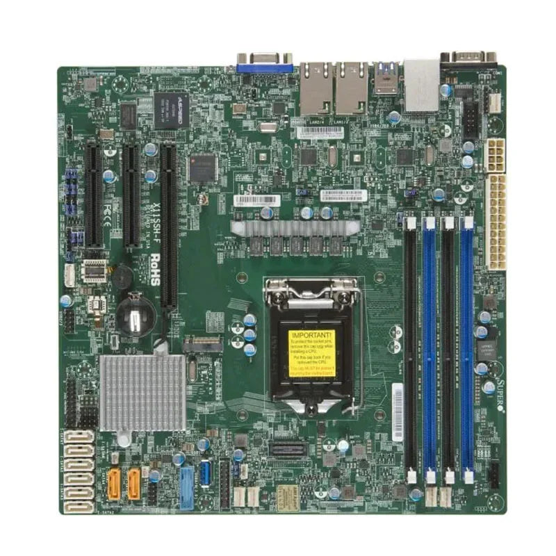 X11SSH-F for 7th Generation LGA-1151 PIN C236 DDR4-2400MHZ Processor Tested Well Shipping for Server Application Refurbished