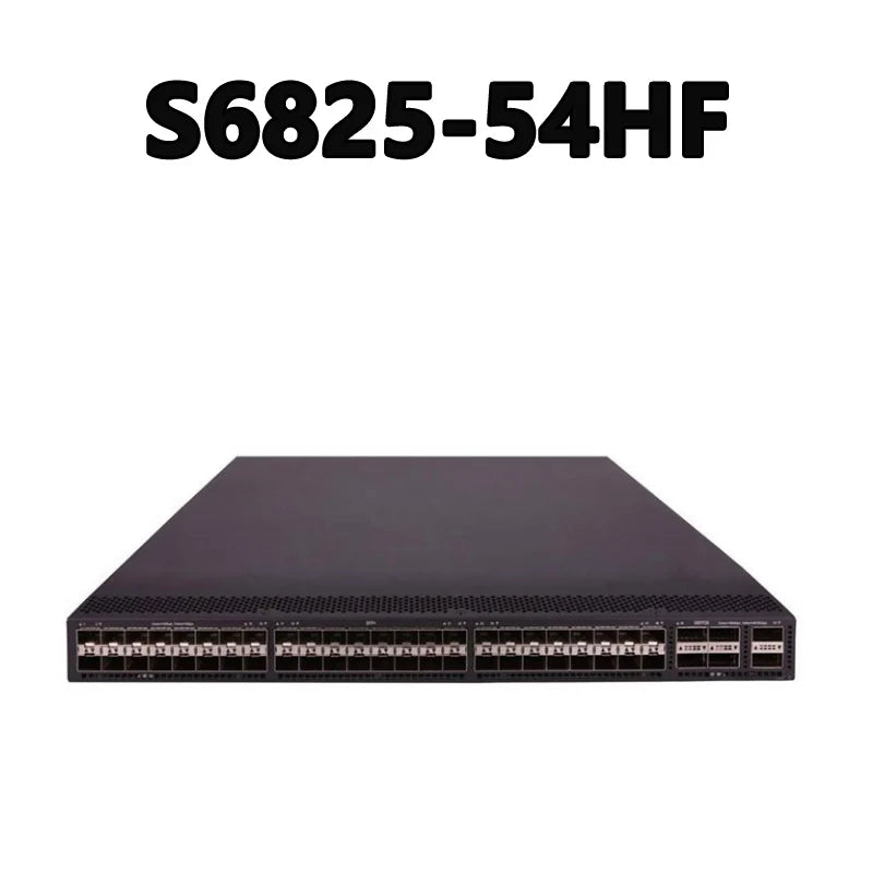 S6825-54HF High-density 25G Access Switch Supports 48 25GE SFP28 Ports, 6 100GE QSFP28 Ports