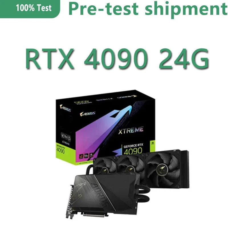 GeForcer RTX 4090 XTREME WATERFORCE 24GB Rev.1.0 / Rev.1.1 Graphics Card GDDR6X GPU Workstation Video Card GV-N4090AORUSX W-24GD