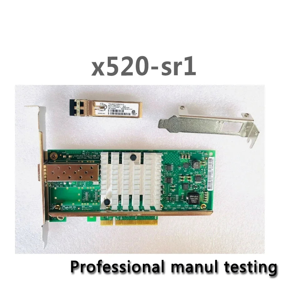 FOR X520-SR1 10GB 1P PCLE Ethernet NETWORK Server ADAPTER E10G41BFSR+1PCS SFP Tested Well Bofore Shipping
