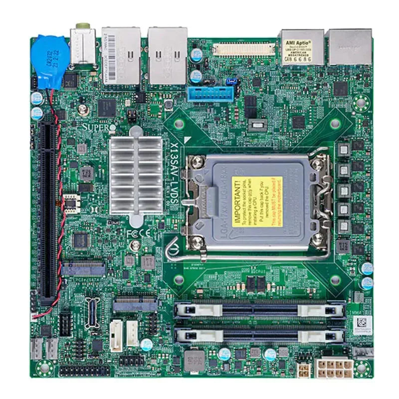 Refurbished X13SAV-LVDS Server Embedded Motherboard LGA-1700 65W 12th Gen Intel Core I9/i7/i5/i3 DDR4-3200MHz Intel Q670E PCIe