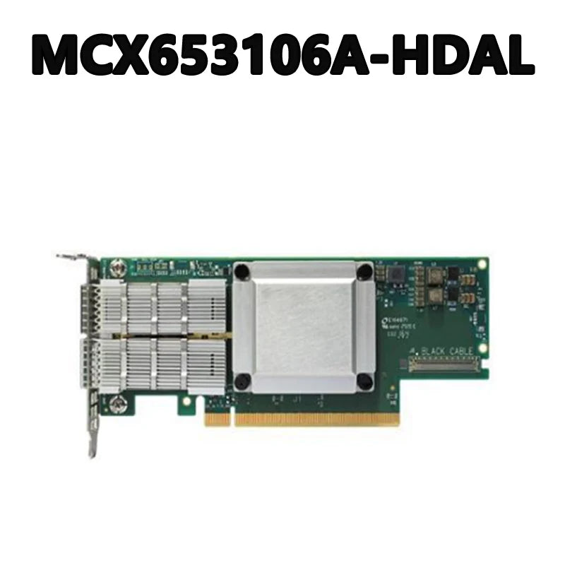 MCX653106A-HDAL 32 PCIeGen3 Lanes, or 16 PCIeGen4 Lanes 200GbE/100GbE Fibre-optic Card