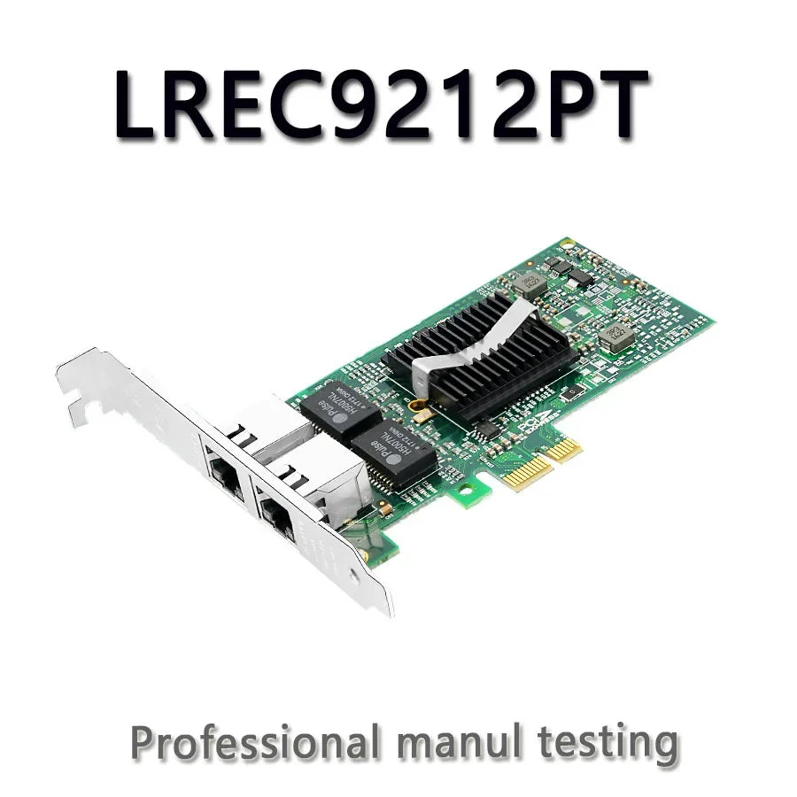 LR-LINK 9212PT Gigabit Ethernet Network Card 10/100/1000Mbps PCI-E x1 Dual-port RJ45 LAN Card Based on ChatGpt 82576 E1G42ET