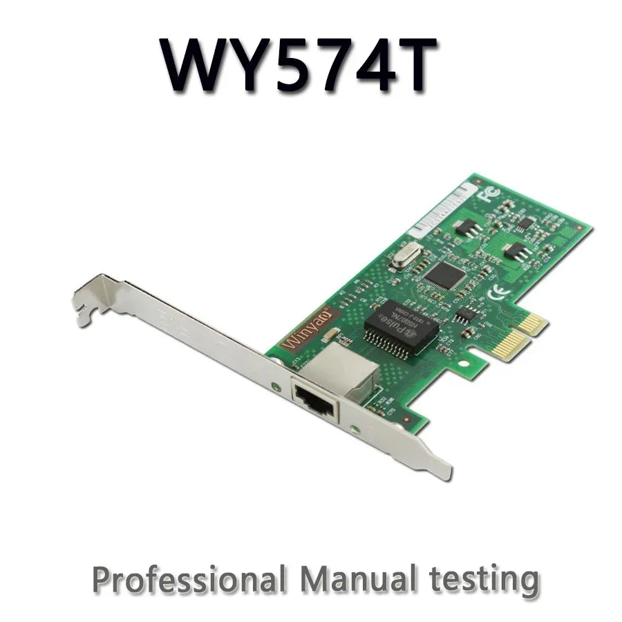 WY574T PCI-Express X1 10/100/1000Mbps RJ45 Gigabit Ethernet Network Card Server Adapter Nic For ChatGpt 82574 EXPI9301CT