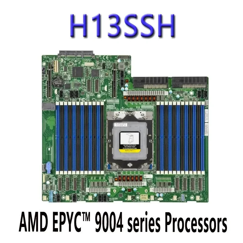 Certified Refurbished H13SSH E-ATX Motherboard DDR5-4800MHz SATA Interface Integrated Graphics AMD EPYC 9004 Processors 2048GB
