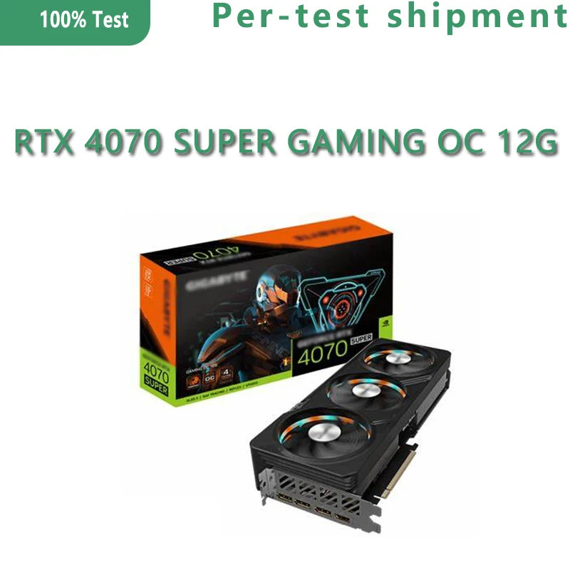 GeForce RTX 4070 SUPER GAMING OC 12G GV-N407SGAMING OC-12GD 12GB GDDR6X 192bit Wind Power Cooling System