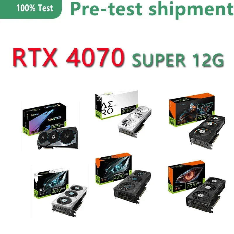 GeForce RTX 4070 SUPER 12G MASTER GAMING WINDFORCE AERO EAGLE OC EAGLE OC ICE Wind Power Cooling System RGB Color Wheel
