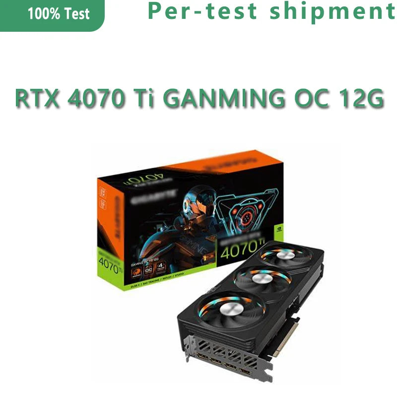 GeForce RTX 4070 Ti GANMING OC 12G GV-N407TGAMING OC-12GD 12GB GDDR6X 192bit RGB Color Wheel Dual BIOS Mode