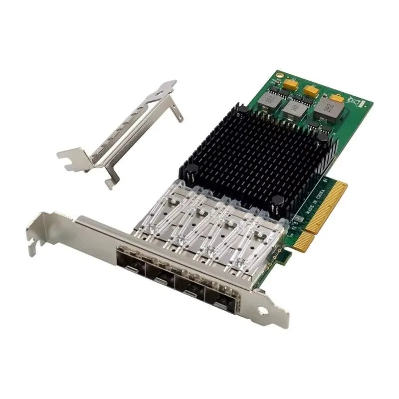 BCM57840 PCIE 3.0x8 Server Network Card ST7322 Broadcom NetXtreme 4XSFP+Optical Fiber LC 10 Gigabit Ethernet Network Card