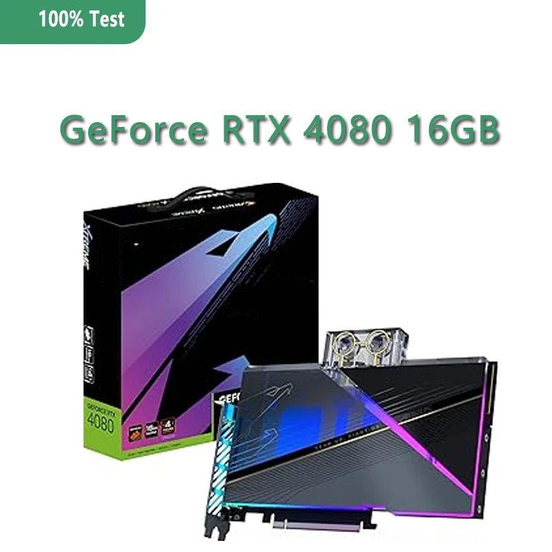 AORUS GeForce RTX 4080 16GB XTREME WATERFORCE Graphics Card RTX4080 16G WATERFORCE Cooling Video Card GV-N4080AORUSX W-16GD