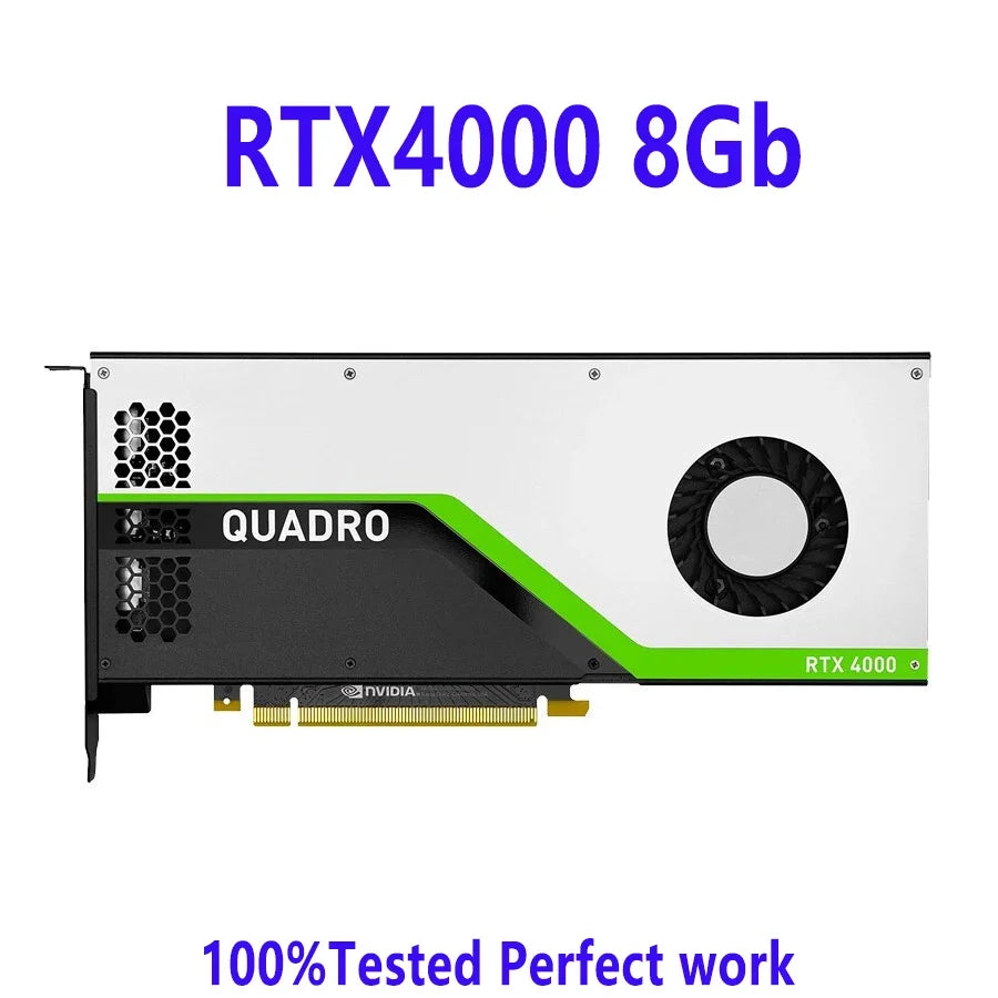 QUADRO RTX4000 8GB GPU 256bit GDDR6 PCI Express 3.0x16 Workstation Video Card DP Professional Graphics Card