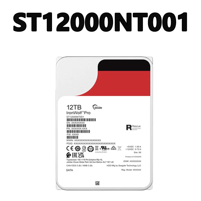 12TB ST12000NE0008/ST12000NT00 SATA 6Gb/s 7200 RPM 256MB Cache 3.5-inch Internal Storage with Refurbished Status