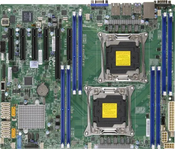 Refurbished X10DRL-I Server Motherboard Socket SP3 145W TDP with Dual 2*E5-2699V4 CPU Processors 2pcs DDR4-2400 16GB RAM Memory