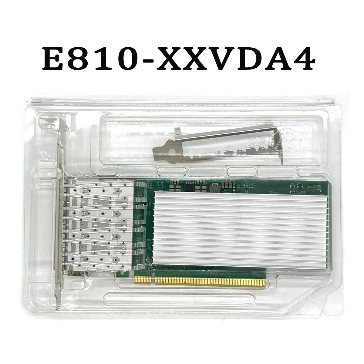 E810-XXVDA4 10G/25Gb Wireless Network Adapter with 4 Ports SFP28 High-Speed Internal PCI Server Card in Stock