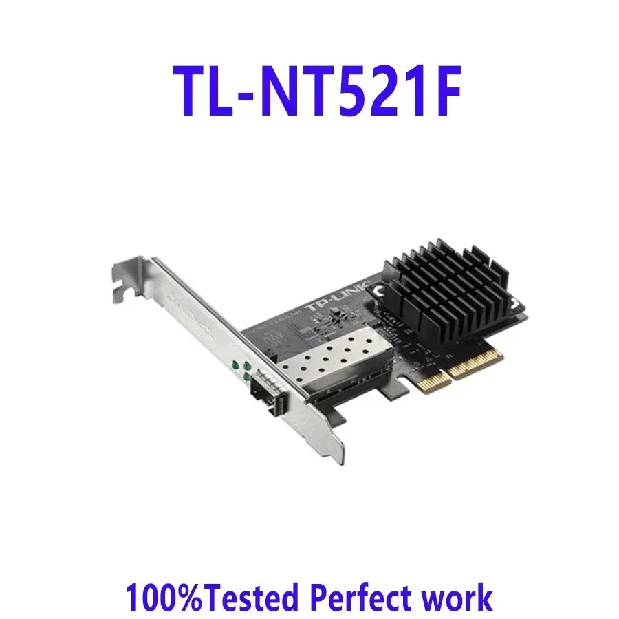 100%Test 100%Test Tp-link Pci Sfp+10g 10gb Pci Express Network Card Sfp Pcie 10gbp Lan Card 10000mbps 10 Gigabit adapter TL-NT52
