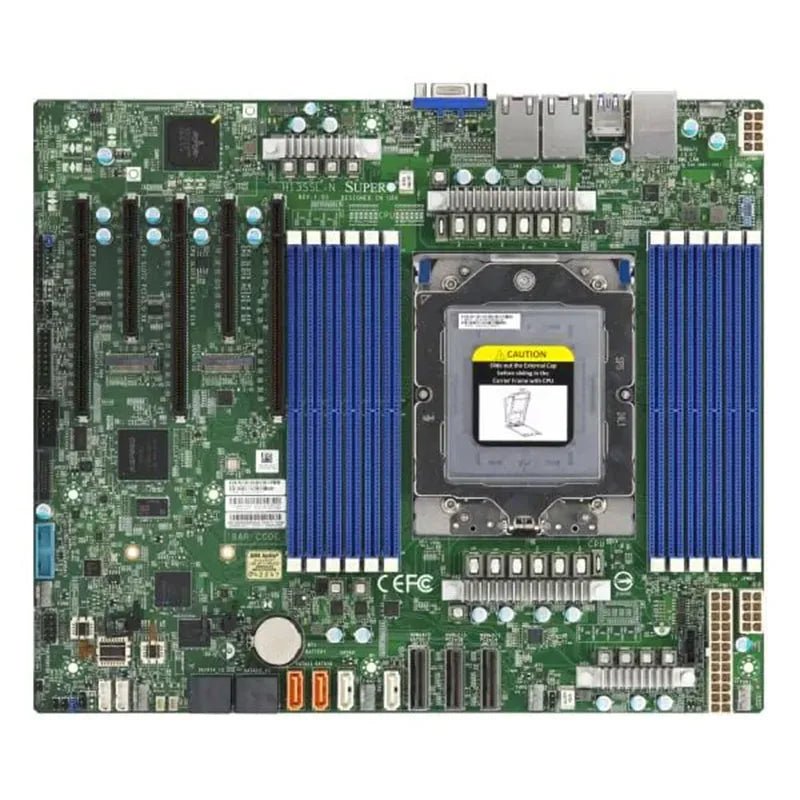 Refurbished H13SSL-N ATX Motherboard Supports EPYC 9474F Series CPUs 12-Lot DDR5 RAM-2048GB Max Capacity