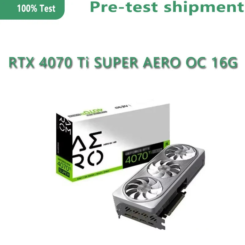 GeForce RTX 4070 Ti SUPER AERO OC 16G GV-N407TSAERO OC-16GD 16GB GDDR6X 256bit RGB Fusion Dual BIOS Mode