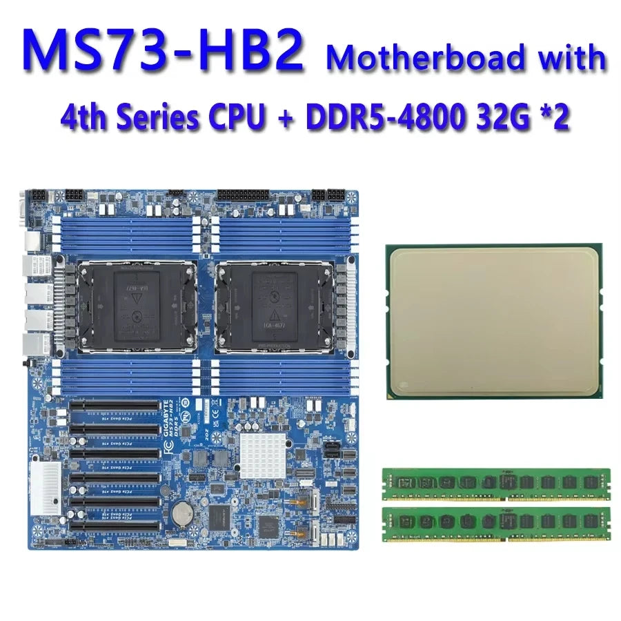 MS73-HB2 REV1.X + 32GB DDR5-4800 +  6458Q 6454S 6448Y 6438M 6434H 6434 6421N 6418H 6416H 6414U 5433N 5423N  5416S 5412U CPU