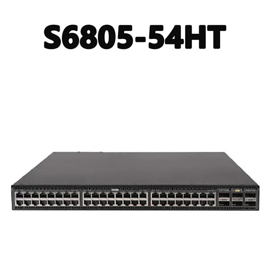 S6805-54HT Supports 48 10GE Base-T Ports, 6 100GE QSFP28 Ports 4Tbps/40Tbps 2000Mpps