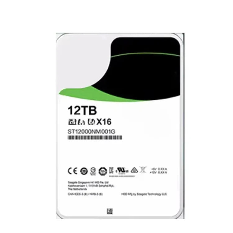 Enterprise Level HDD EXOS ST12000nm0248 X14 7200 12TB ENTERPRISE 256MB 3.5 SAS HARD DRIVEwork for Server Only